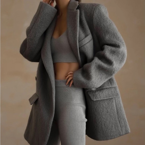 FRANKIE SHOP MABEL BLAZER, 2 boutons manquants OS oversize - Picture 12 of 12